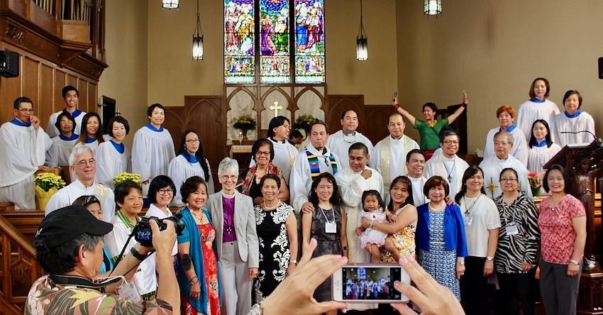 Group photo inside St. Michael's