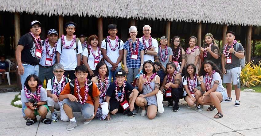 Group photo in Hawaii